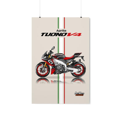 Aprilia Tuono V4 1100 Drawing Poster 