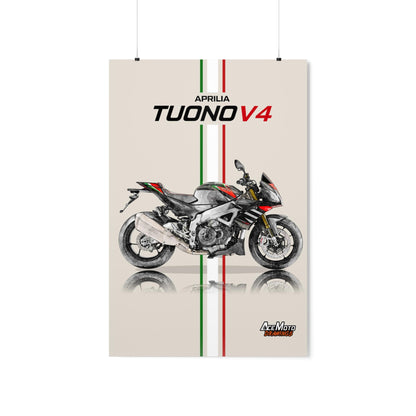 Aprilia Tuono V4 Factory 1100 Drawing Poster 