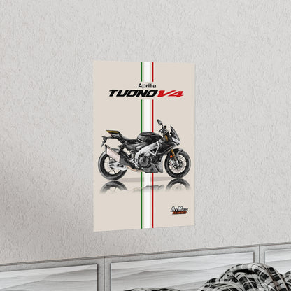 Aprilia Tuono V4 Factory Drawing | Wall Art - Frame Poster - 2022