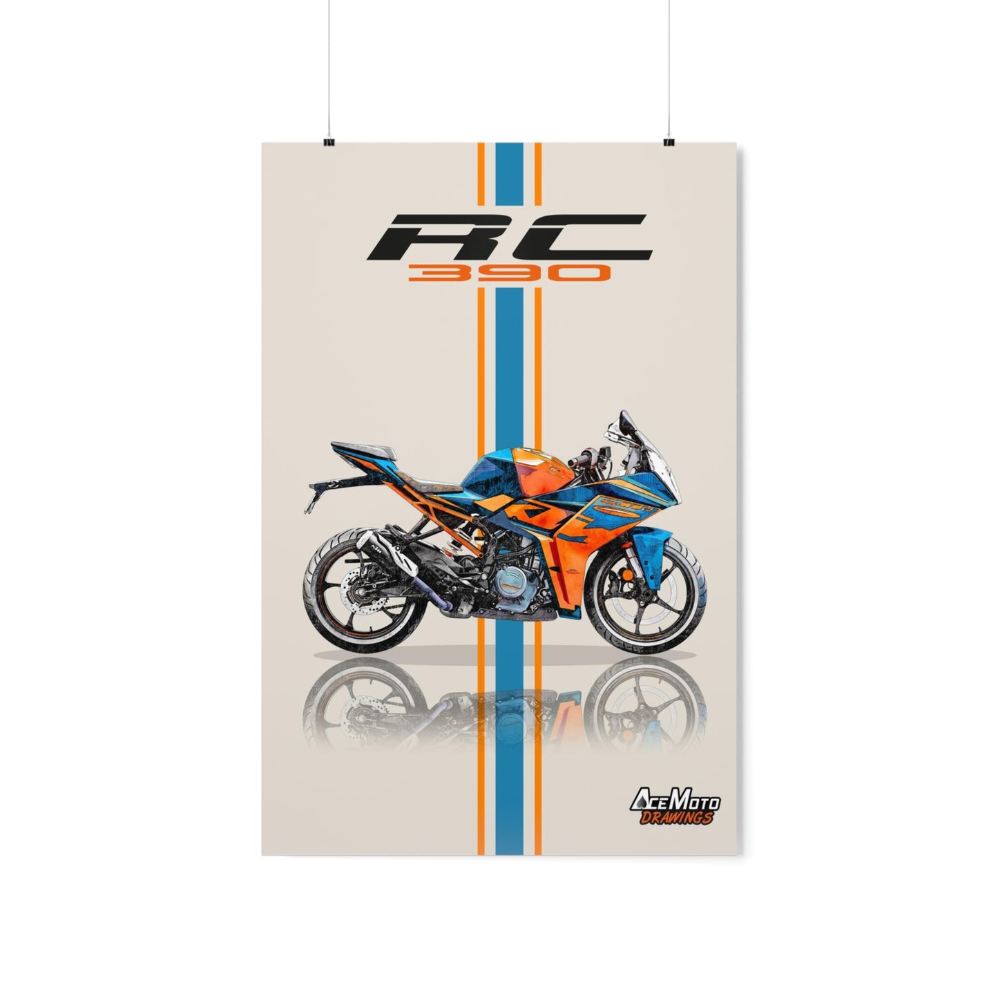 KTM RC 390 | Wall Art - Frame Poster - 2022