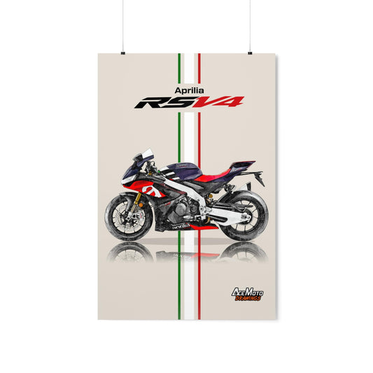 Aprilia RSV4 1100RR drawing poster