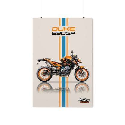 KTM Duke 890 GP | Wall Art - Frame Poster - 2023