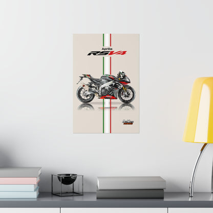 Aprilia RSV4 1100 Drawing Poster Showcase