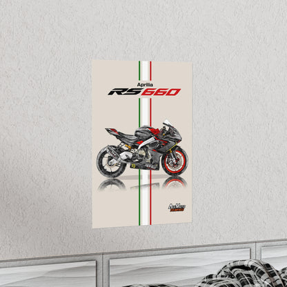 Aprilia RS660 Trofeo Drawing | Wall Art - Frame Poster - 2023