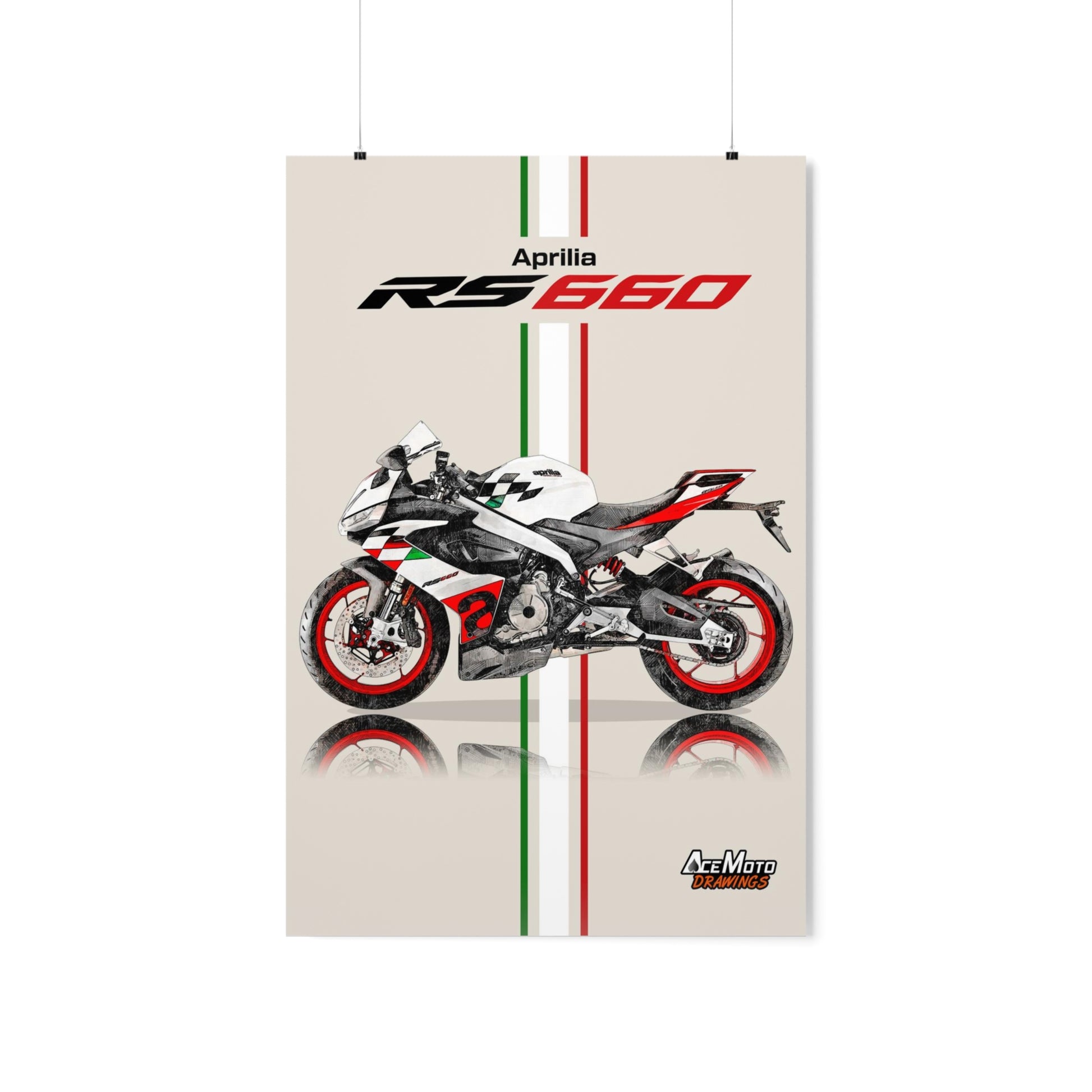 Aprilia RS660 Extrema drawing poster