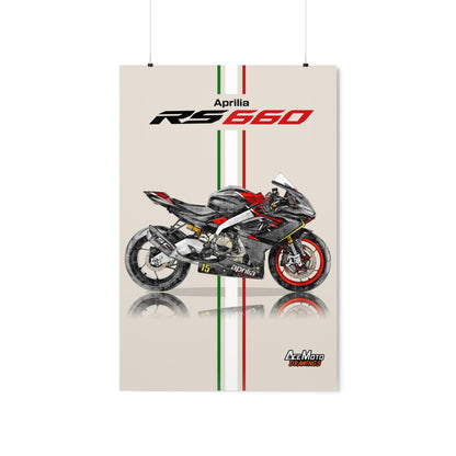 Aprilia RS660 trofeo drawing poster