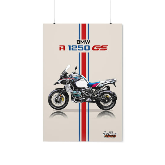 BMW R1250 GS Drawing Poster