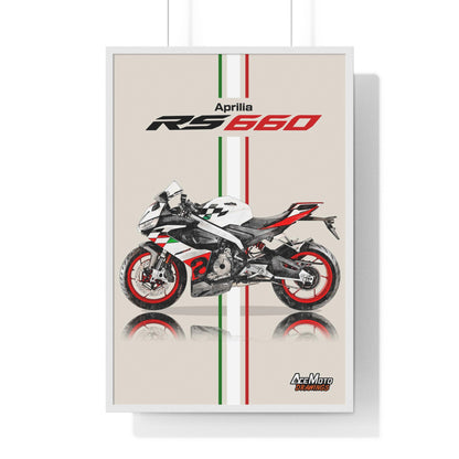 Aprilia RS660 Extrema drawing 2023 white frame