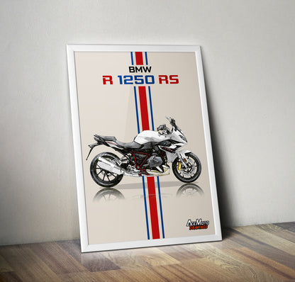 BMW R1250 RS Drawing | Wall Art - Frame Poster - 2022