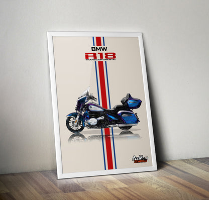 BMW R18 Transcontinental Drawing | Wall Art - Frame Poster