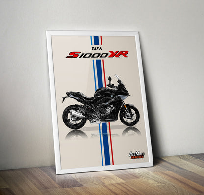 BMW S1000XR Black Drawing | Wall Art - Frame Poster - 2022