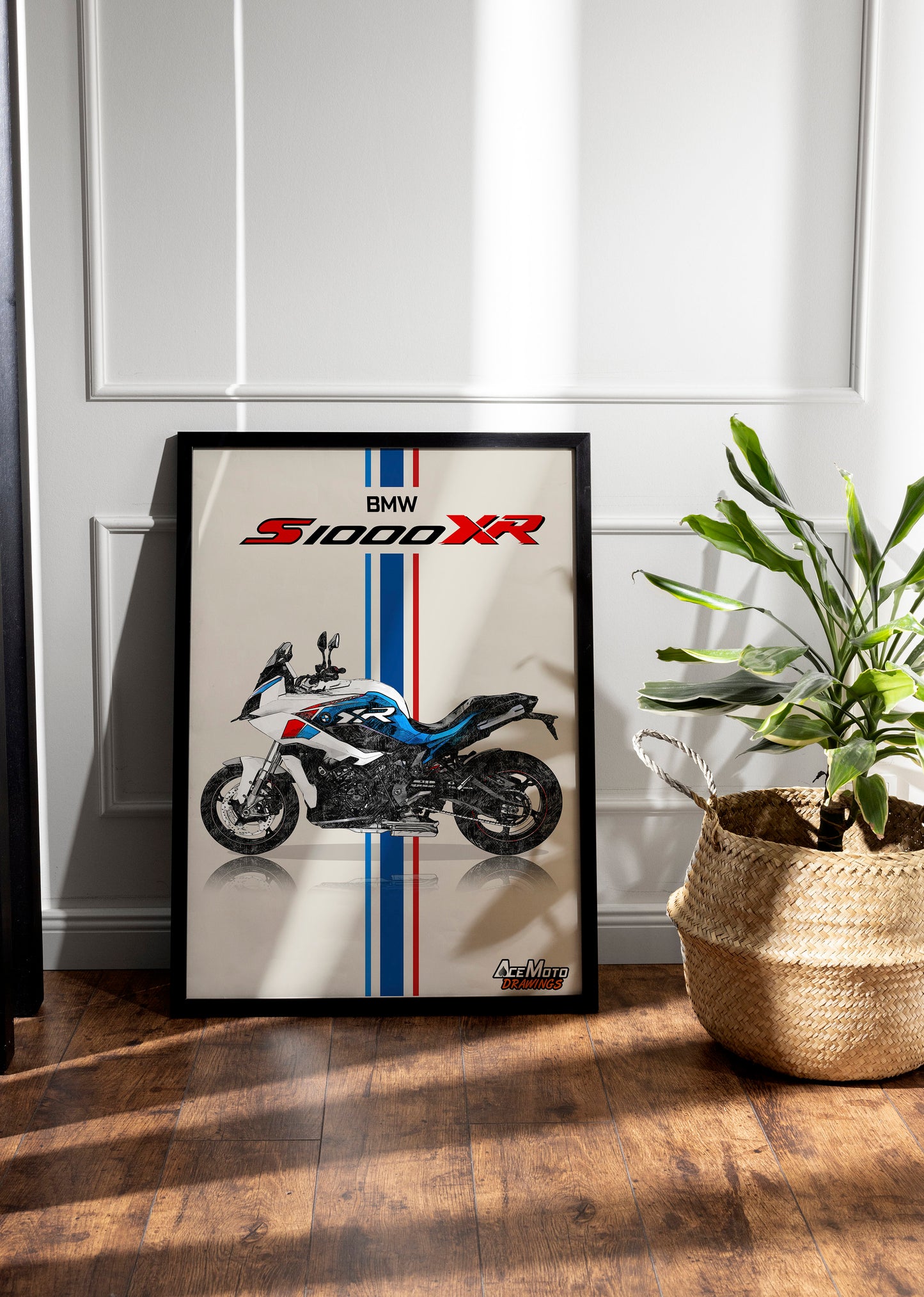 BMW S1000XR Drawing | Wall Art - Frame Poster - 2021