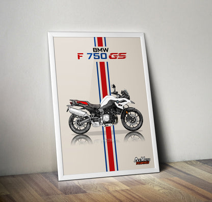 BMW F750 GS Drawing | Wall Art - Frame Poster - 2022