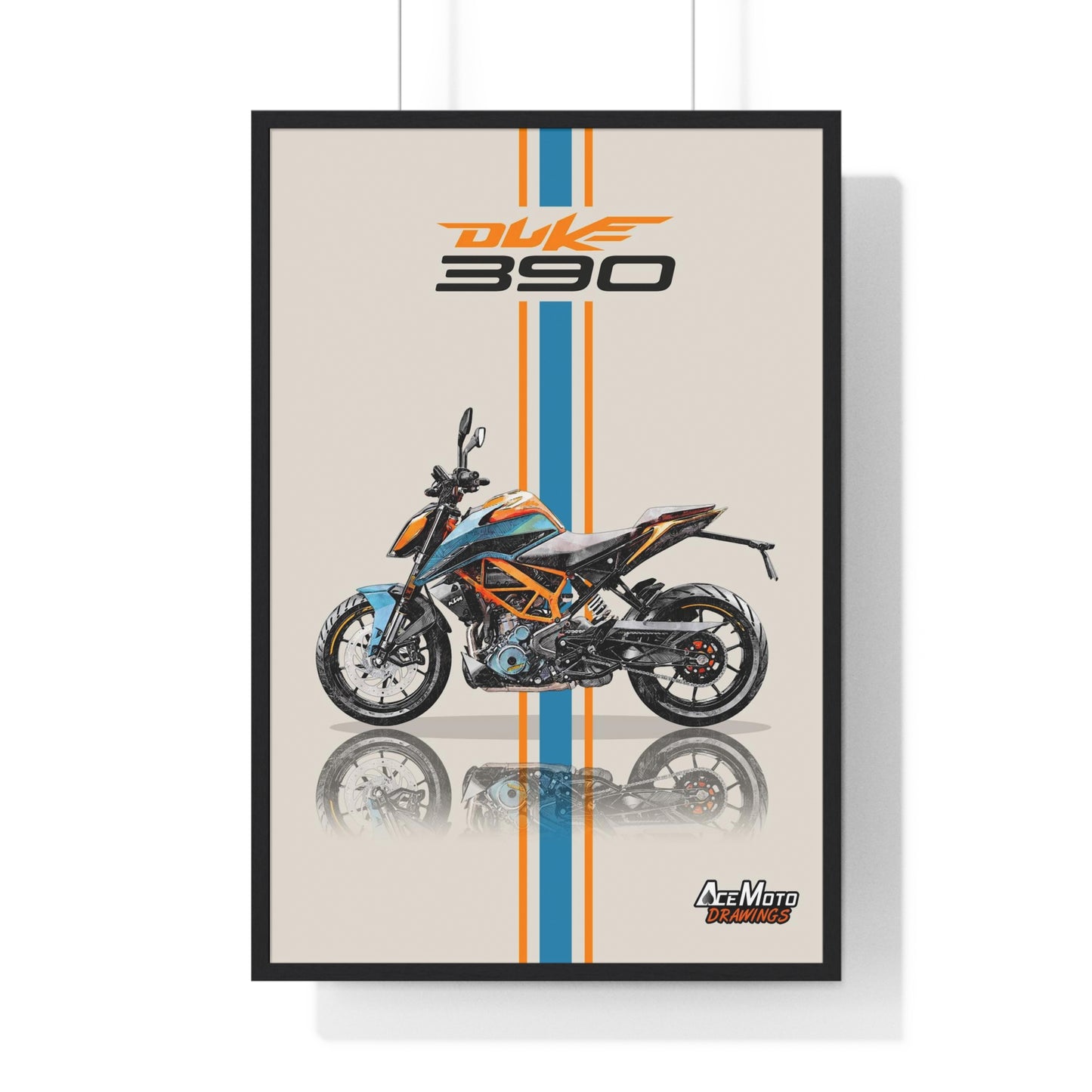 KTM Duke 390 | Wall Art - Frame Poster 2023