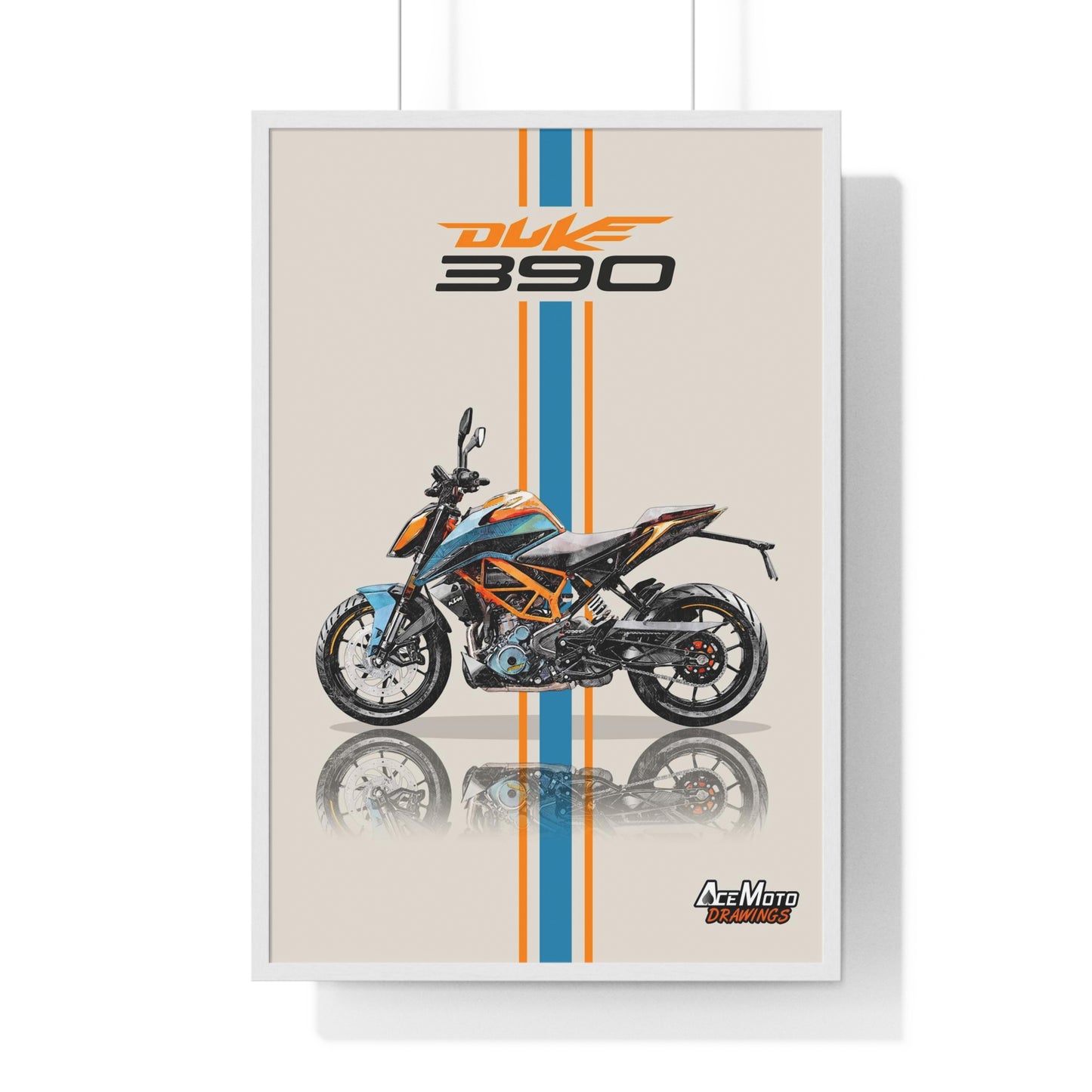 KTM Duke 390 | Wall Art - Frame Poster 2023